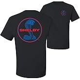 Shelby Cobra USA Logo Emblem Powered by Ford Motors Cars and Trucks Front and Back Men's Graphic T-Shirt