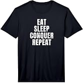 Mens Eat Sleep Conquer Repeat Performance T-Shirt