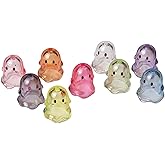 40 Pcs Cute Acrylic Halloween Beads, Ghost Shaped Bead Random Mixing Spacer Beads Loose Beads Bulk for Keychain Pens Lanyards Bracelet Necklace Jewelry