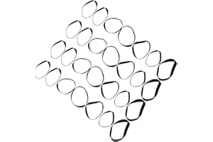 ROMISBABA 50pcs Cassette Recorder Rubber Belts Wide Flat Mixed Replacement for Tape Players DVD Drives Video