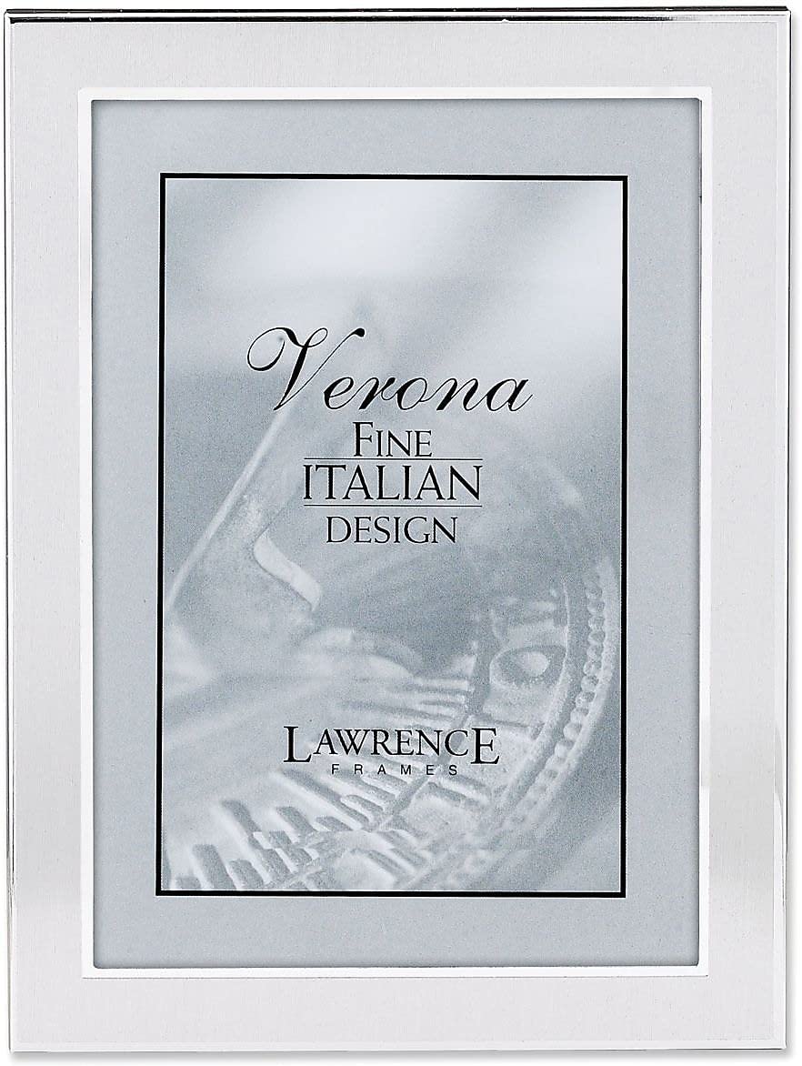 Lawrence Frames Brushed Metal Picture Frame, Silver, 5x7 — image 1