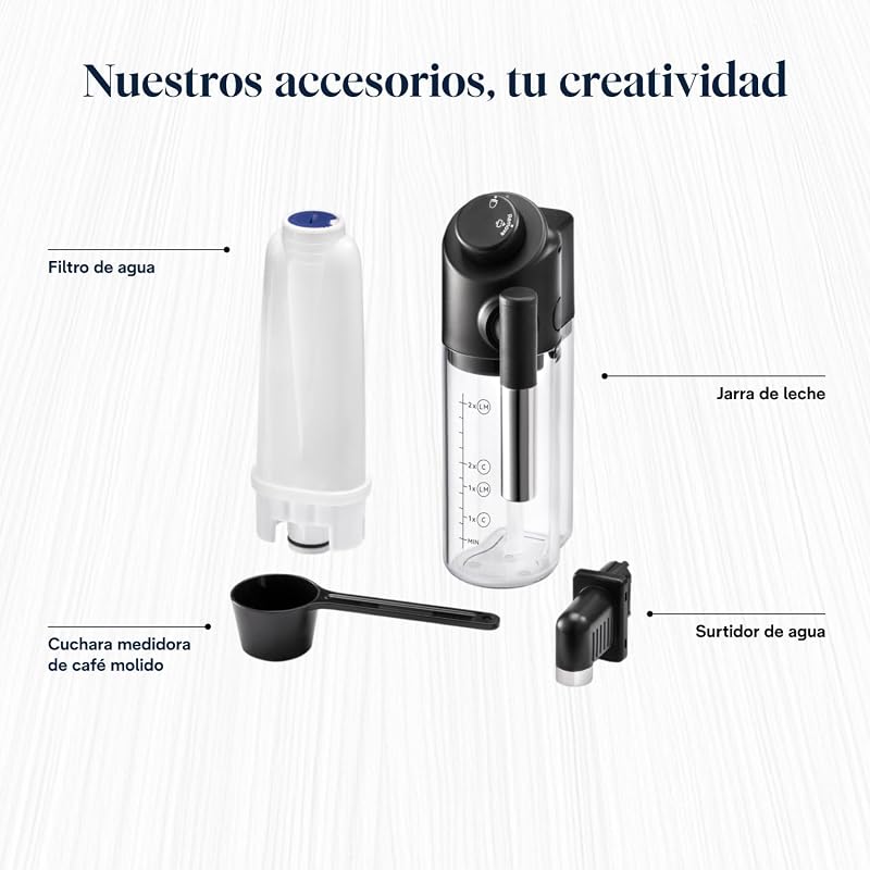 Magnifica Start - Cafetera Superautomática 4 Bebidas Negro