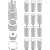 TENSSO RJ45 Waterproof Connector Cover Caps: 12-Set Ethernet Cable Covers | for Outdoor Network IP Camera CCTV Pigtail Cable POE NVR System Connection, RJ45 Connectors Cap Dust Lid Adapter