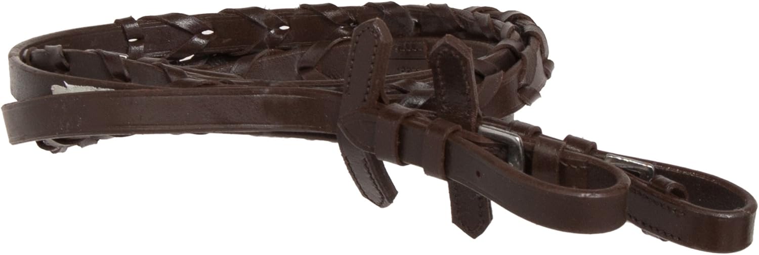 Acerugs Brown Black Raised Horse English Bridle Stitched (Brown) : Sports & Outdoors