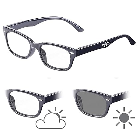 infactory Sonnenbrille: Selbsttönende Brille mit UV-Schutz 400, 0 Dioptrien (Selbsttönende Sonnenbrillen)