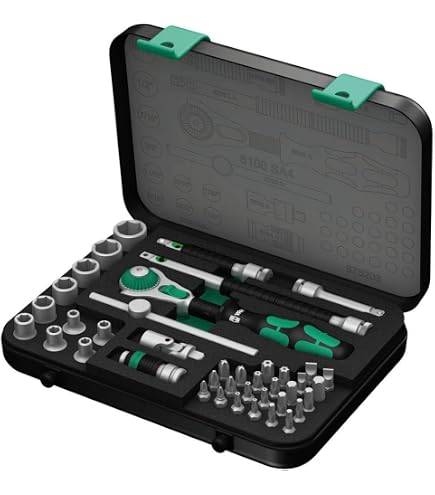 Wera 05160785001 8100 SA/SC 2 Zyklop Speed Ratchet Set, 1/4