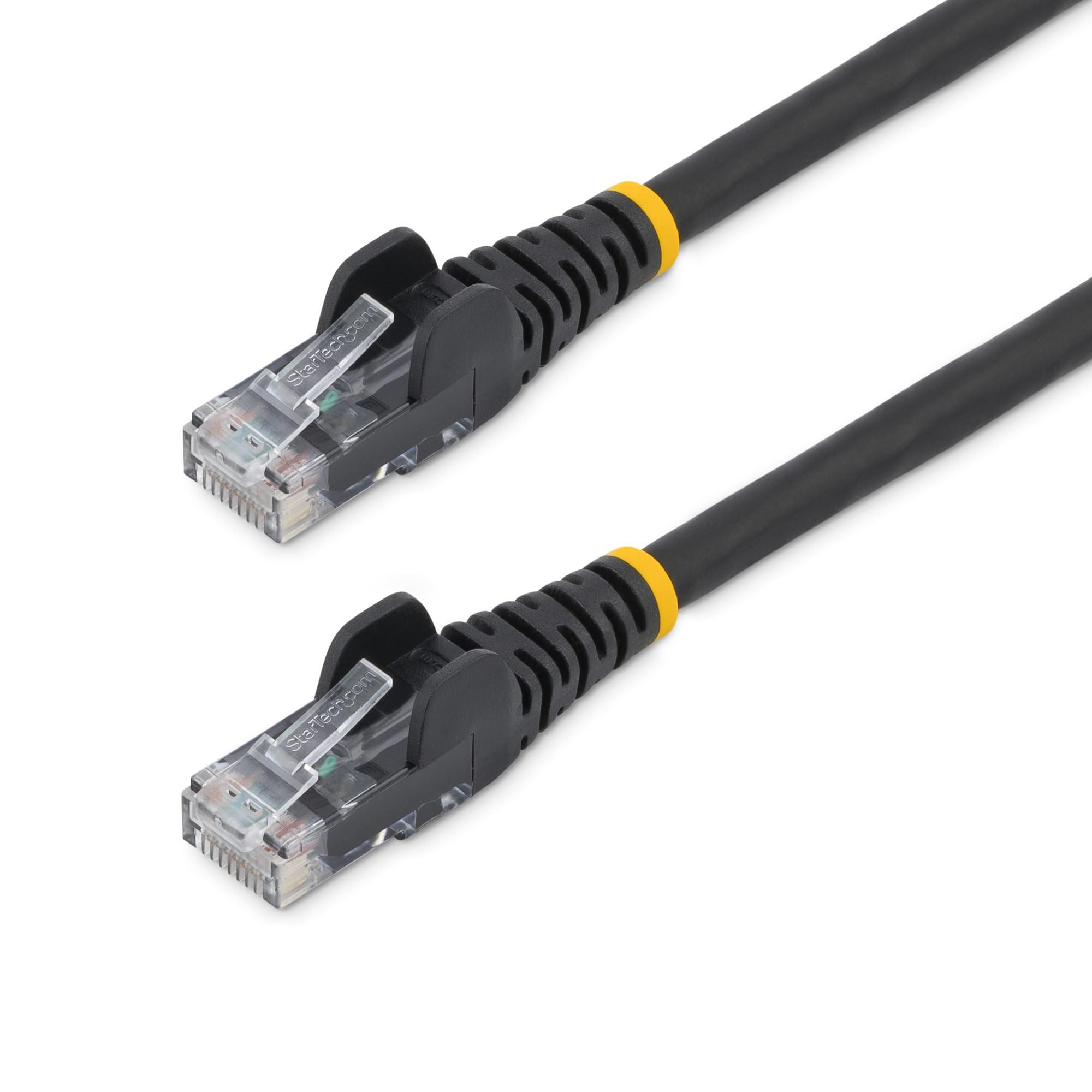 StarTech.com 3m CAT6 Ethernet Cable - LSZH (Low Smoke Zero Halogen) - 10 Gigabit 650MHz 100W PoE RJ45 UTP Network Patch Cord Snagless with Strain Relief - Black, CAT 6, ETL Verified (N6LPATCH3MBK)