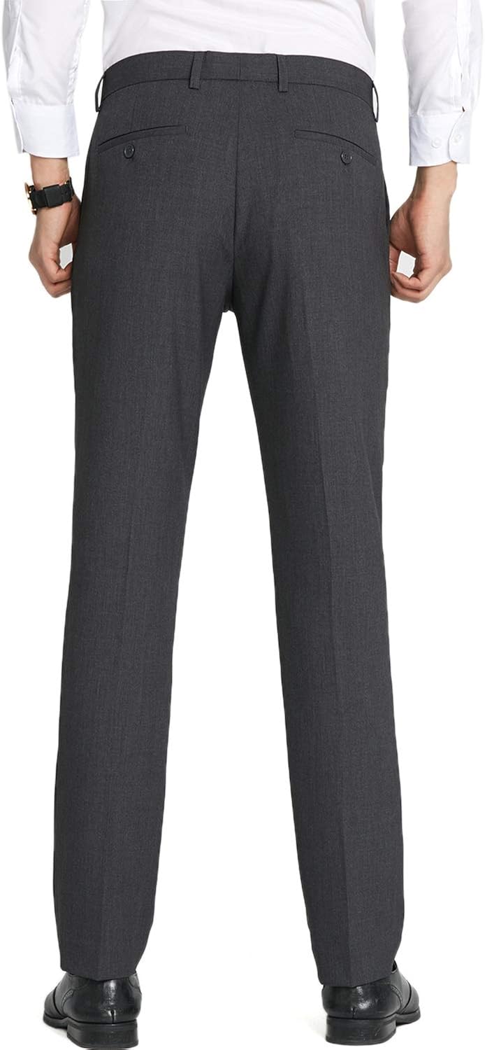 TALITARE Pantaloni da Abito Uomo Slim Fit Pantaloni da Smoking Elastici ed  Eleganti lencicol Pantaloni da smoking Abiti e giacche