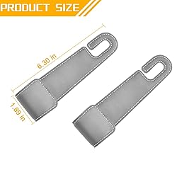 KHGUZ 2PCS Car Seat Headrest Hook, Leather Vehicle