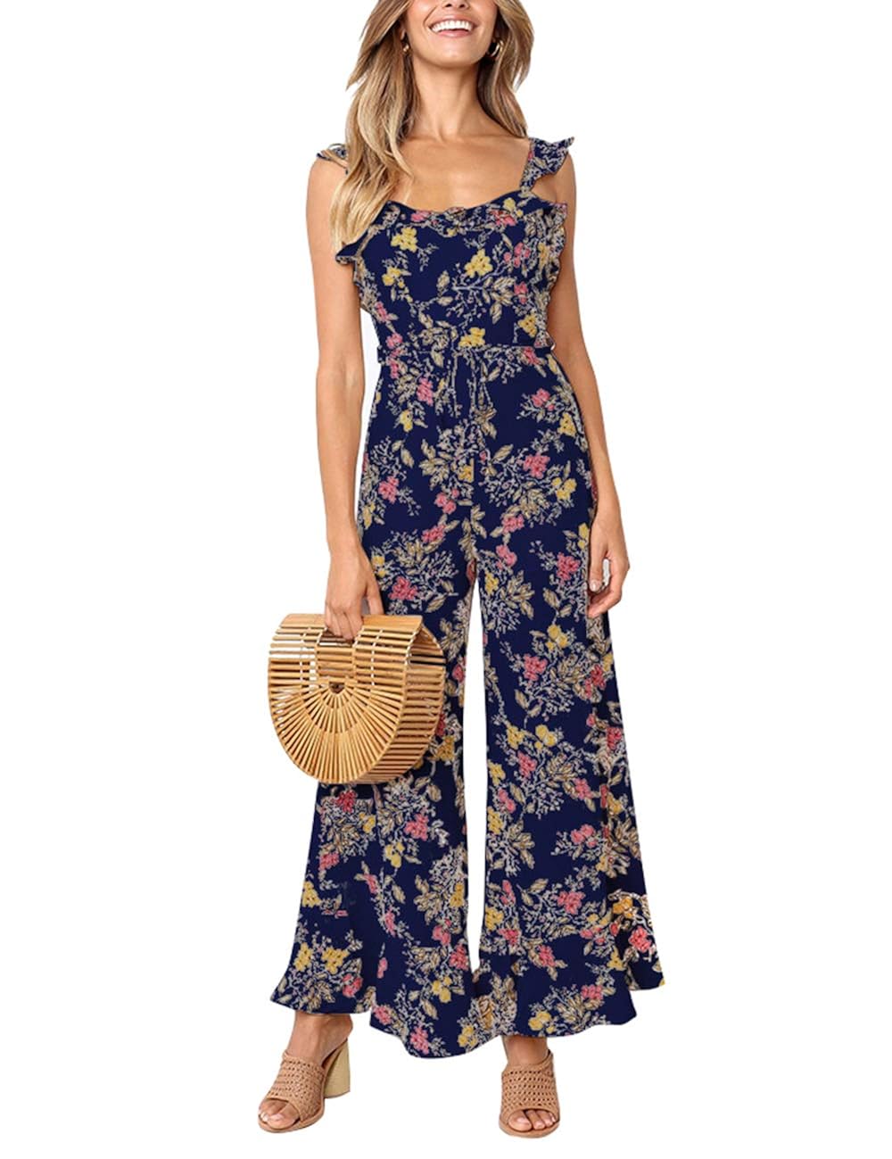women's floral jumpsuits