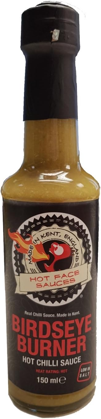 Birdseye Burner Hot Chilli Sauce - Made with Fresh Birdseye Chllis