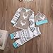 Newborn Baby Girls Boy Deer Long Sleeve Tops T-Shirt Pants Hat 3pcs Outfits Set (0-6 Months, Deer)