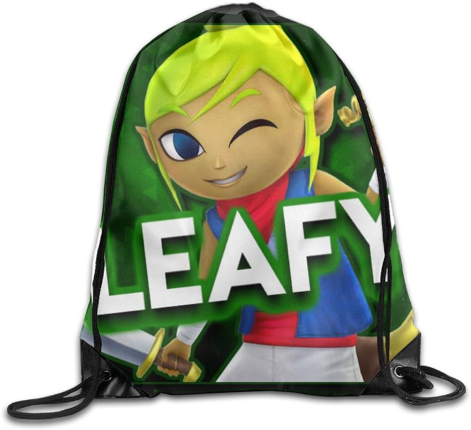 ZHUN LeafyIsHere Leafy Drawstring Bag Easy To Carry Backpack