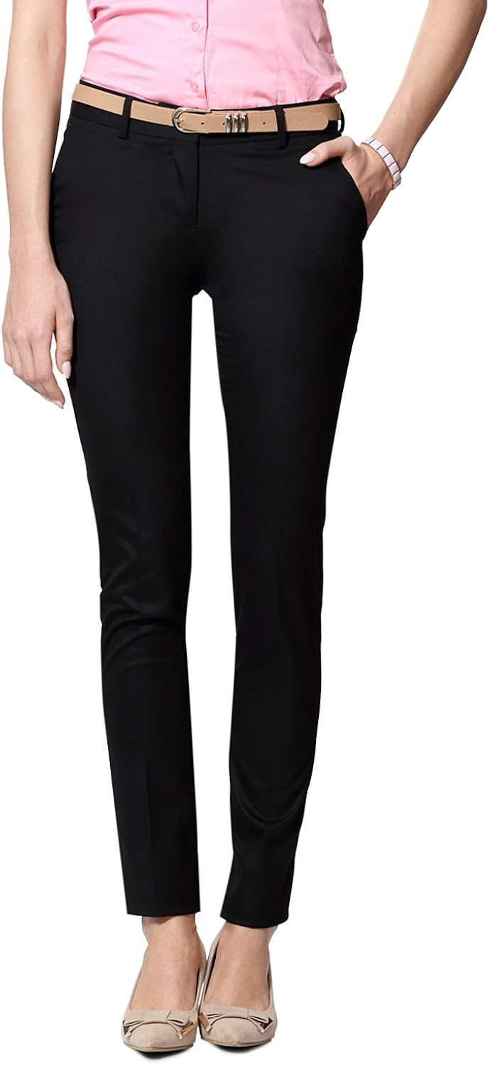 Buy Van Heusen Woman Tapered Pants (VWTF515F01726_Black Solid_66) at
