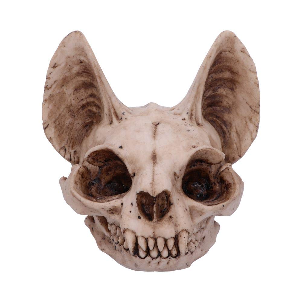 Nemesis Now Bastet's Secret Cat Skull Figurine Ornament, Natural Bone Colour, One Size
