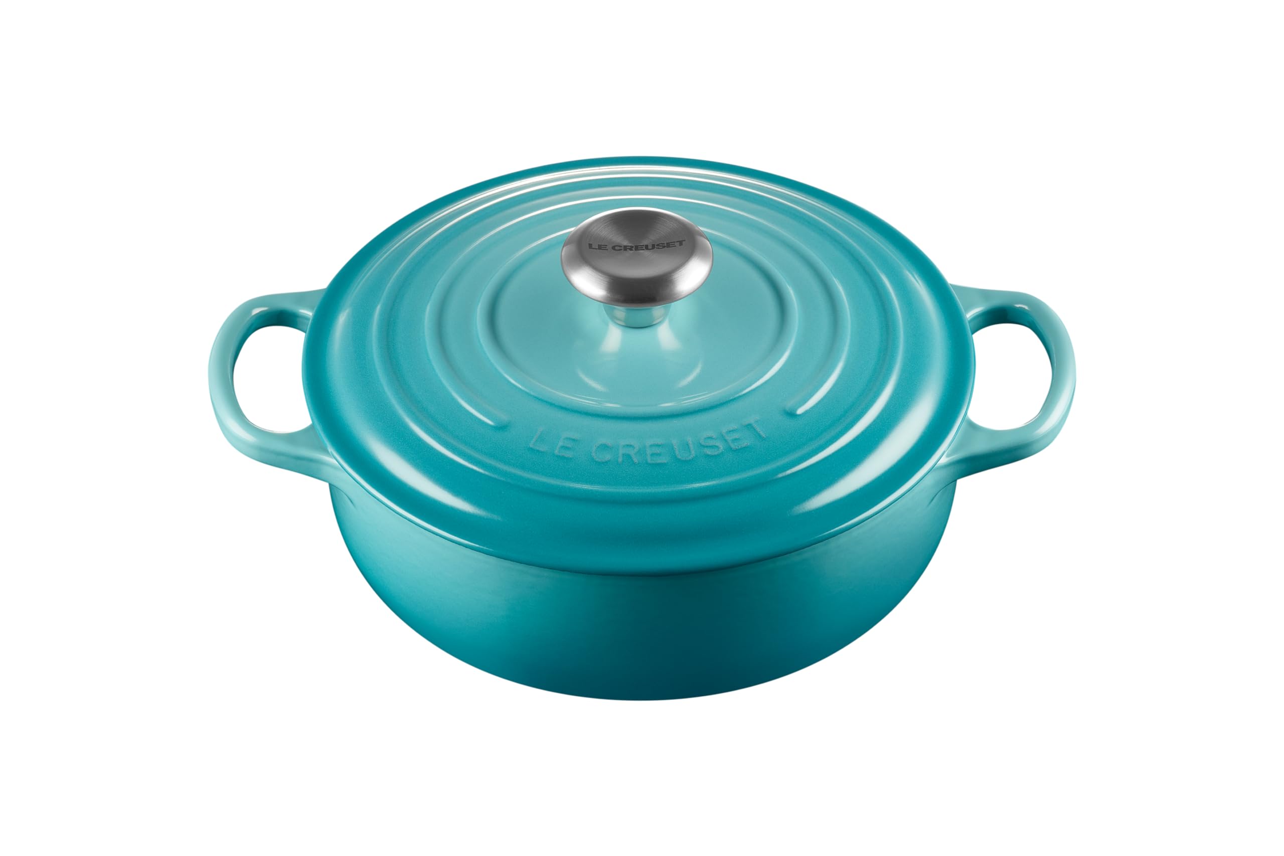 Photo 1 of Le Creuset Enameled Cast Iron Signature Sauteuse Oven, 3.5 qt., Caribbean