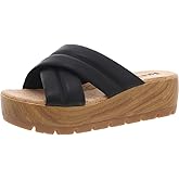 KORKS Womens FAITHE Criss-Cross Wedge Sandals
