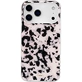 SCORPIFY for iPhone 17 Pro Max Case [Compatible with MagSafe] with Pink Tortoise Shell Design, Cute Brown Magnetic Phone Cover for Women Girls, Slim Shockproof Bumper