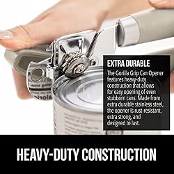 GORILLA GRIP Heavy Duty Stainless Steel Smooth Edge