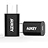 AUKEY Adattatore USB C a Micro USB Femmina Connettore USB C per Samsung Galaxy Note 7 / Apple MacBook / Google Chromebook Pixel / OnePlus 2 / One Plus 3 e gli altri dispositivi con la porta USB C ( Nero )