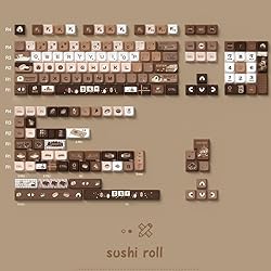 daixiahu Sushi Theme keycaps 158 Key PBT keycaps