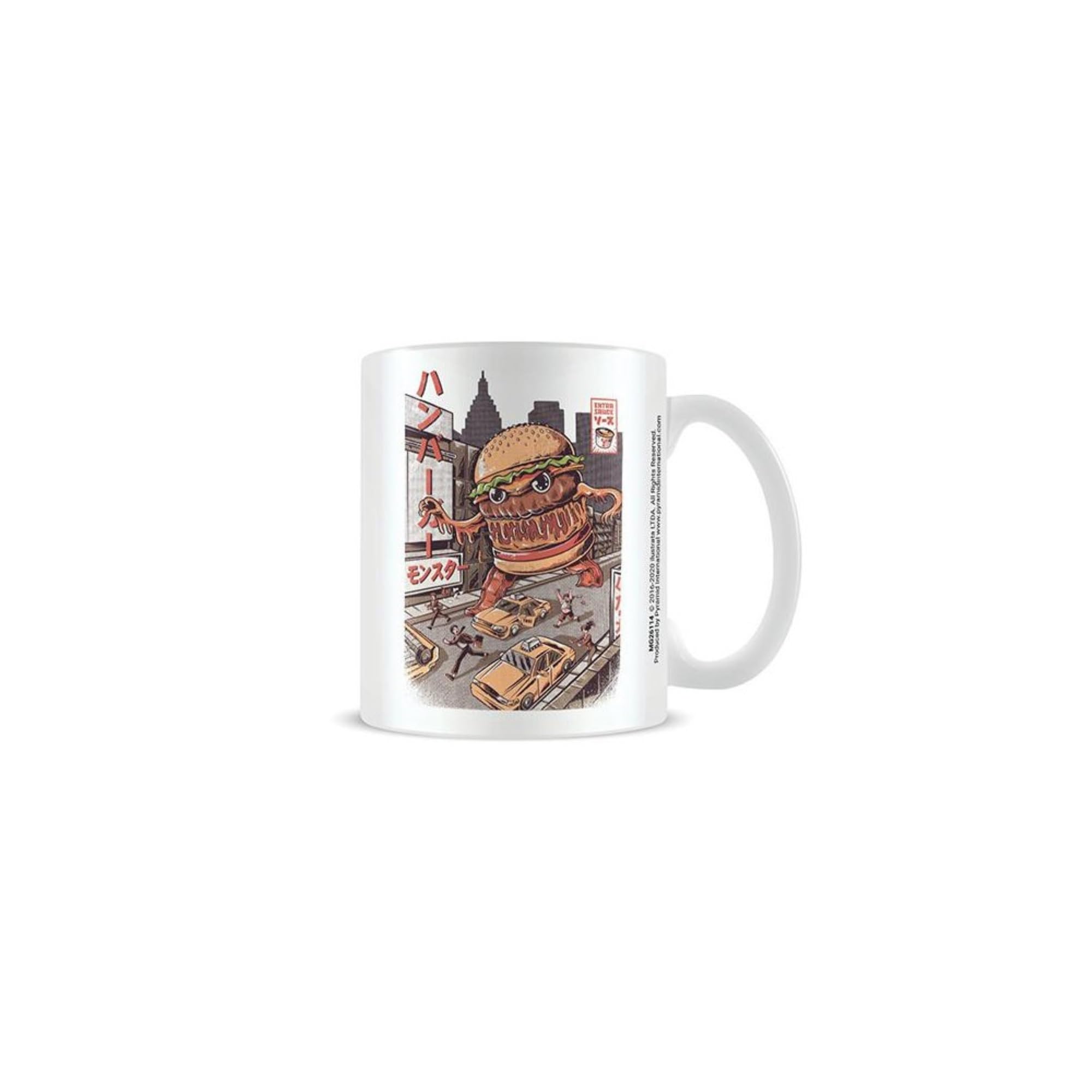 Pyramid International Ilustrata (Burgerzilla) Mug - 10Oz / 315Ml Ceramic Mug - One Size