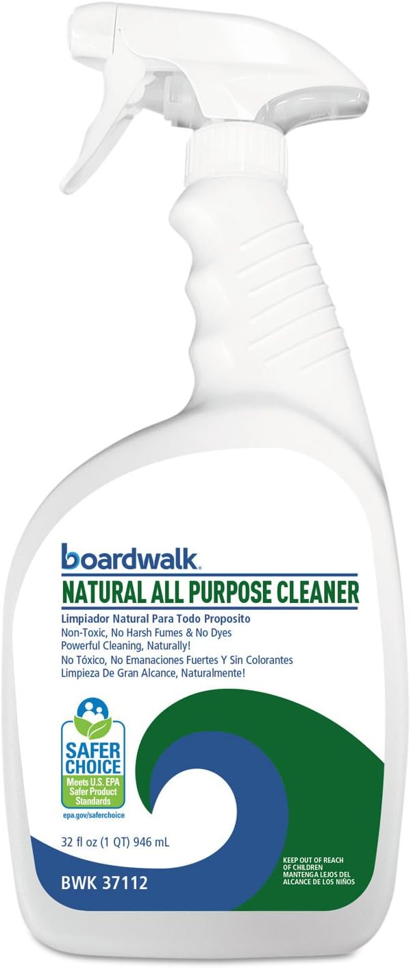 Boardwalk 37112EA Natural All Purpose Cleaner Unscented 32 oz Spray Bottle