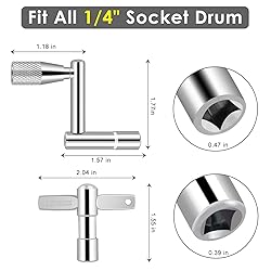 EastRock Drum Keys 3-Pack Drum Tuning Key with