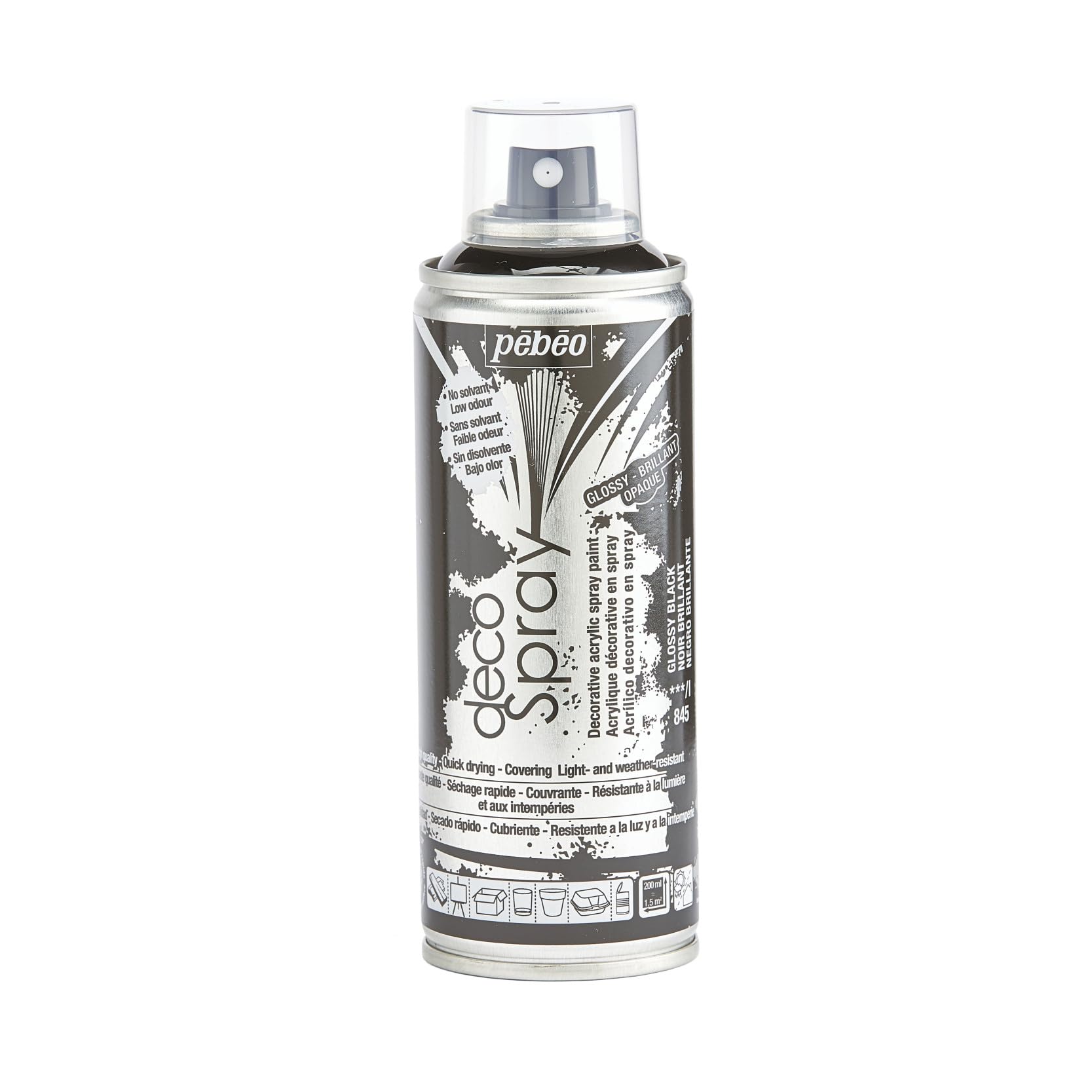PEBEO 200ml Decospray, Glossy Black