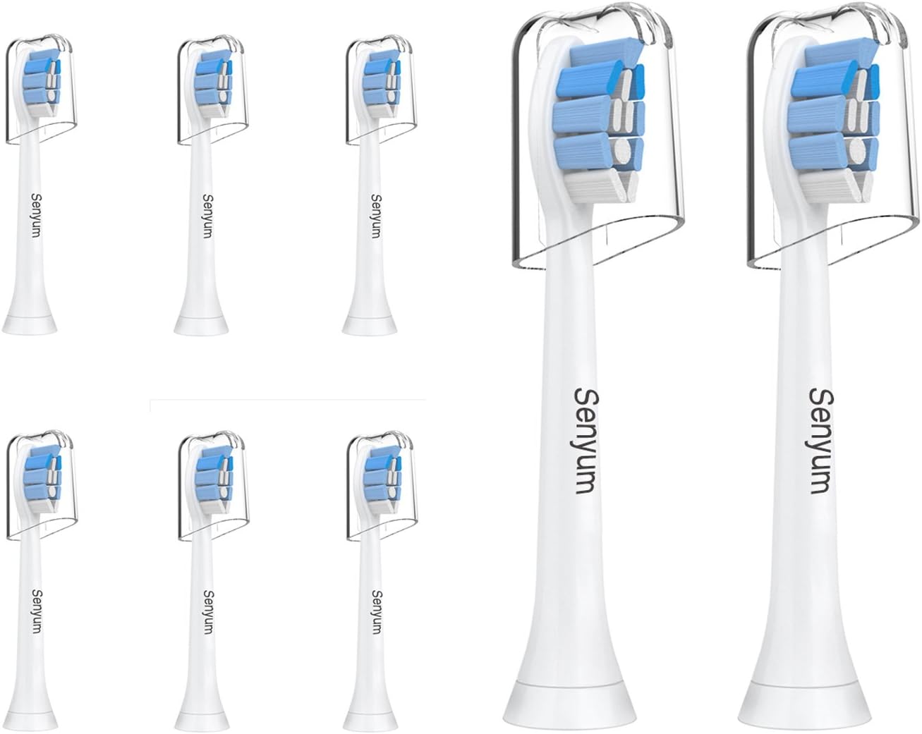 Senyum Replacement Toothbrush Heads, DiamondWhite Sonic Brush Heads