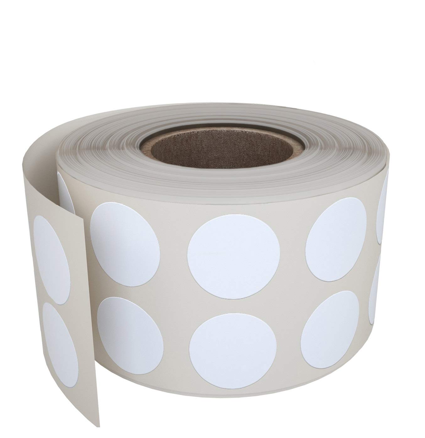 Royal Green Colour Sticky Dots 13mm White Round Labels Roll 1.3 Centimeters 1080 Labels Pack