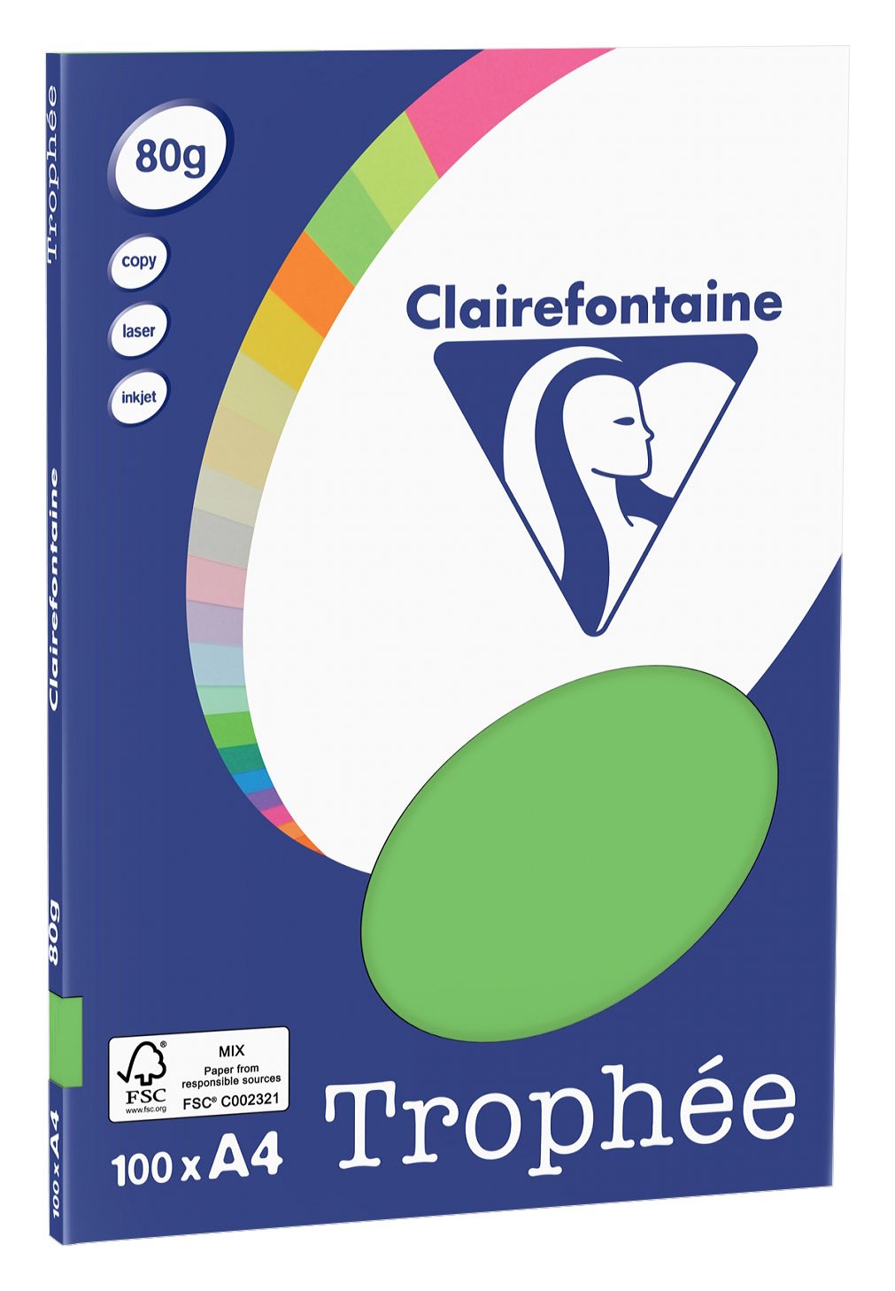 Clairefontaine Trophée Lot de 100 Mini Feuilles de Papier A4, 21 x 29,7 cm