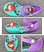 iFANS Girls Mermaid Princess Jelly Shoes Mary Jane Flats for Toddler Little Kids