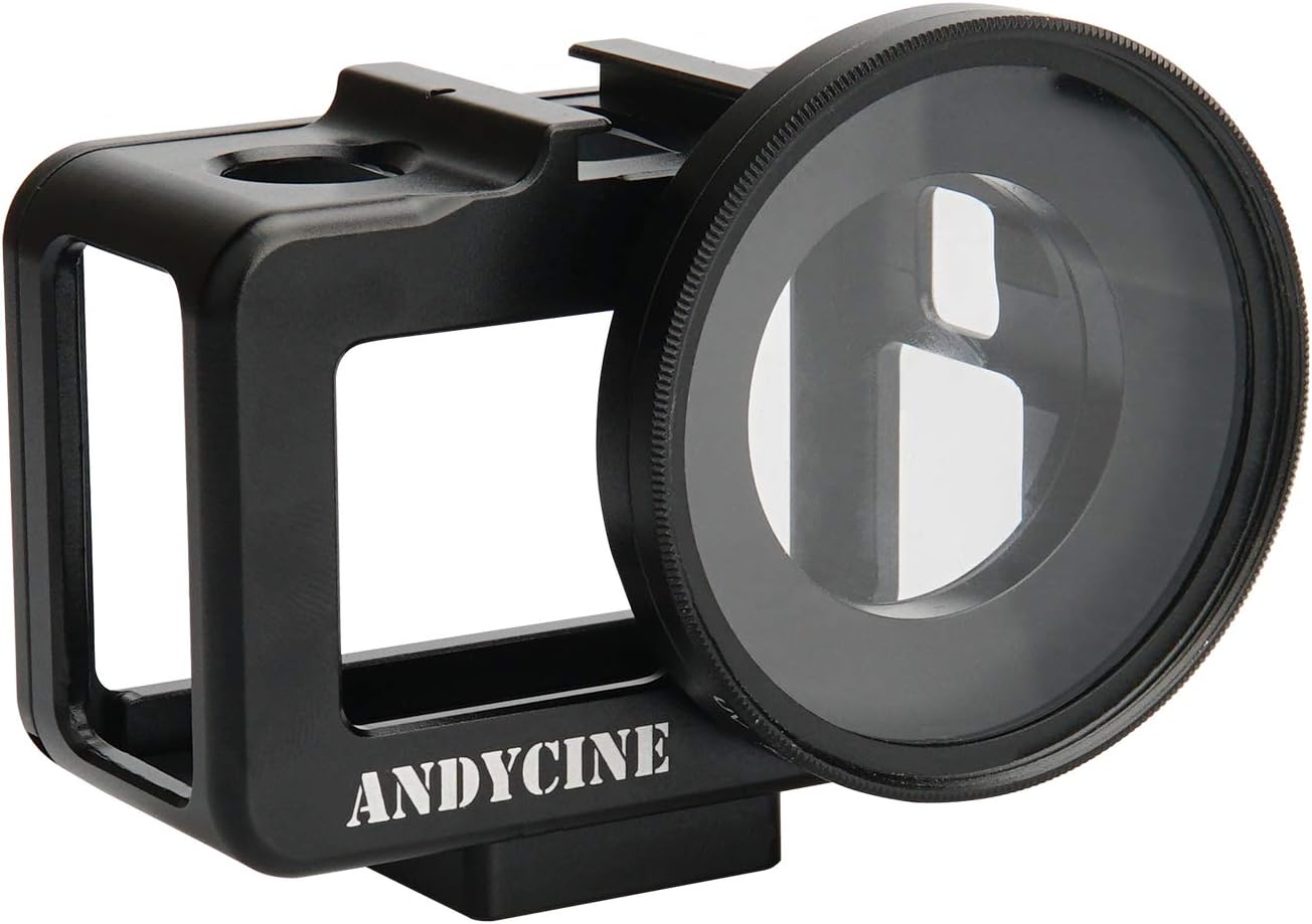 ANDYCINE OSMO Camera Cage Frame Protection Cage for DJI Osmo Action Camera with UV Lens Cover