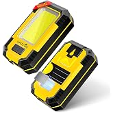 WARSUN Rechargeable Work Light LED Magnetic Mechanic Light Portable Worklight for Camping Car Repairing 1200 High Lumens Bright Mens/Dad Gifts Mechanic Light Tools Yellow