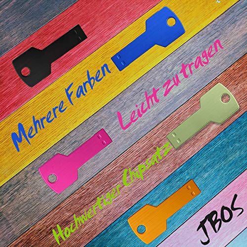8GB USB Stick 10 Stück JBOS Schlüssel Modell Flash Speicherstick 8 GB 10 Pack USB2.0 Rotate Metall Schnellen… – Bild 6