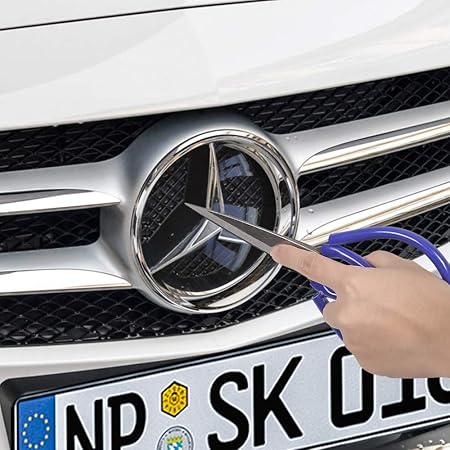 Amazon 自動車 車 バッジ エンブレム フード プロテクター カバー ステッカー 盗難防止 傷防止 クリスタルアクリル製 メルセデスベンツ専用 Jkn エンブレム 車 バイク