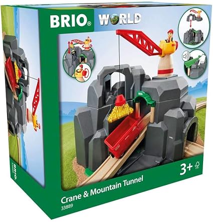 brio world crane and mountain tunnel