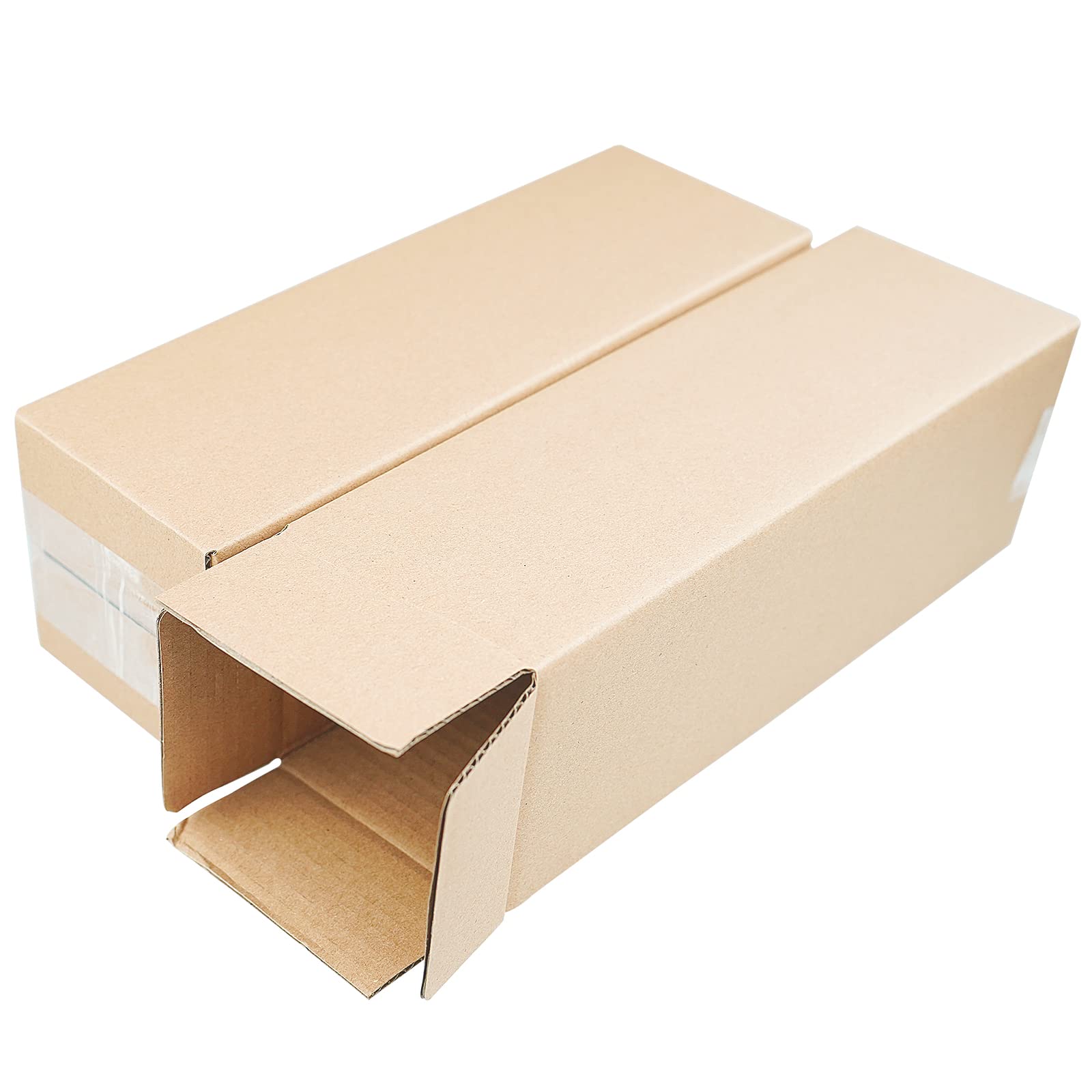 PACK4YA 300×100×100mm Long Corrugated Cardboard Boxes Royal Mail Small Parcel Postal Boxes for Posting Brown Mailing Postage Shipping Box for Small Business, Storing or Gift (10 Pieces)