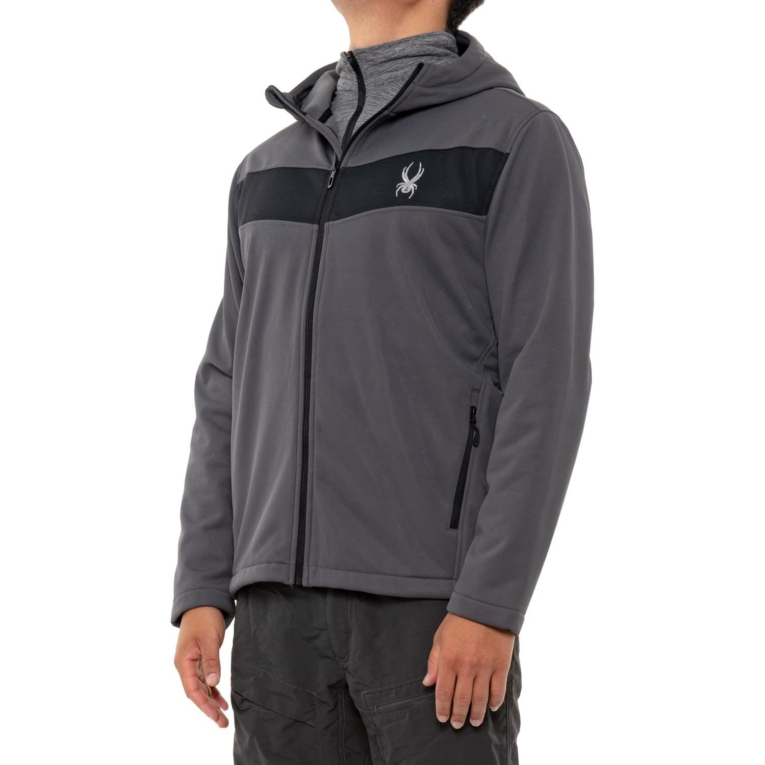 Spyder Men's Full Zip Hooded Soft Shell