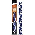 Flat Braided Blue and White Havdalah Candle 12" Long 6 Wicks Havdallah Candles for End of Shabbat Ceremony (Single) by Zion Judaica
