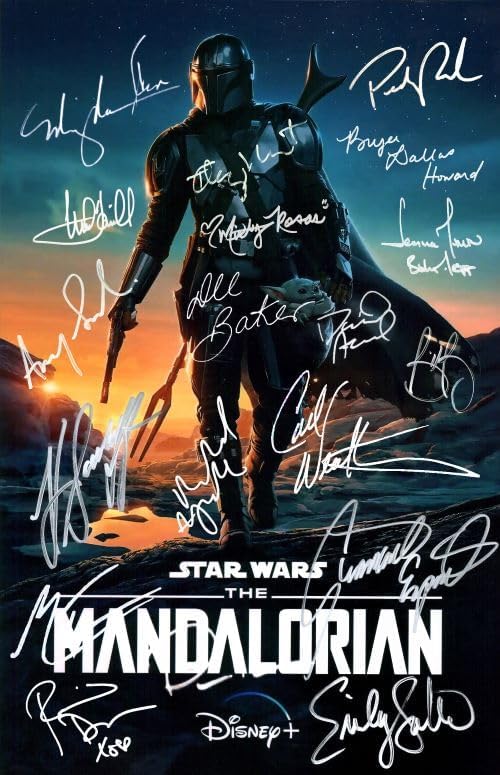 Photographs - Pedro Pascal Autograph - The Mandalorian, Reproduction (RP) Signed Autographed Glossy Photo, Mark Hamill, Carl Weathers, Giancarlo Esposito, Rosario Dawson, Ming-Na Wen, Katee Sackoff, Mercedes Varnado (8 x 12 inches)