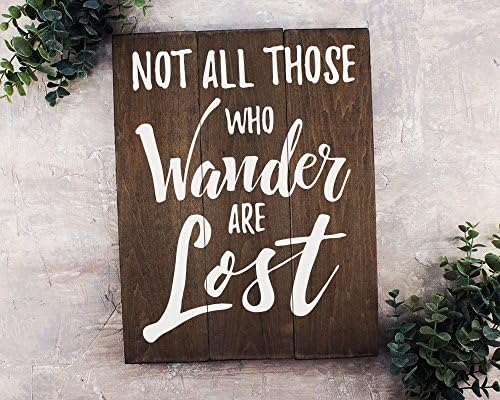 Not all those who wander are lost travel gift or dÃcor travel nursery dÃcor lord of the rings wall art decor