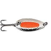 Blue Fox Pixiee Spoon, 7/8-Ounce, Nickel/Fluorescent Orange