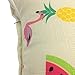 YOUR SMILE- Flamingo Cotton Linen Throw Pillow Case Decorative 18 x 18