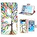 For iphone 6S / iphone 6 Case , TUTUWEN Beautiful Green [Tree and Leaf] [Magnetic] Style PU Leather Case Wallet Flip Stand [Flap Closure] Cover for Apple iphone 6S and iphone 6 (4.7