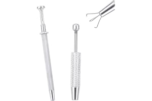 2pcs Earring Pliers Tool, 4-Claw Jewelry Changing Tool Dismantling Kit with Threaded Body for Studs Diamond-Shaped & Spherica