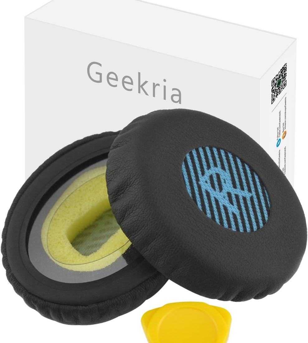 Geekria QuickFit Replacement Ear Pads for Bose On-Ear OE2, OE2i, SoundTrue On-Ear, SoundLink On-Ear Headphones Ear Cushions
