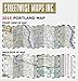 Streetwise Portland Map - Laminated City Center Street Map of Portland, Oregon - Folding pocket size travel map with Max Light Rail map