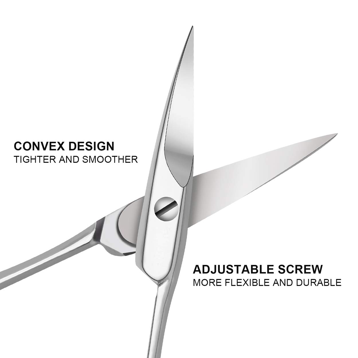 Eafing Nose hair Scissors & Mustache Trimmers, Beard, Eyebrows & Eyelashes Trimming Scissors with Larger Finger Rings, Comb: Beauty